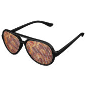 Adult Aviator Stil Bacon Party Shades. Sonnenbrille (Schrägansicht)