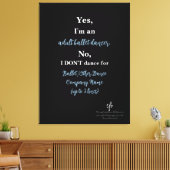 Adult Ballet Dancer Lt. Cer./White Text Lg. Leinwanddruck (Insitu (Wohnzimmer))