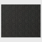 Adult Birthday Black Gold Glitzer Geschenkpapier (Flach)