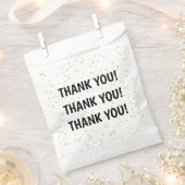 Adult Birthday Black Gold Glitzer Geschenktütchen (Ausgeschnitten)