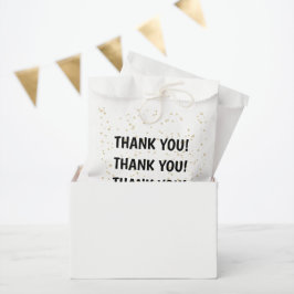 Adult Birthday Black Gold Glitzer Geschenktütchen