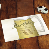 Adult Birthday Party Classic Beer Custom Einladung