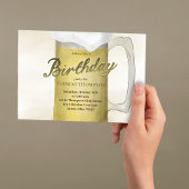 Adult Birthday Party Classic Beer Custom Einladung