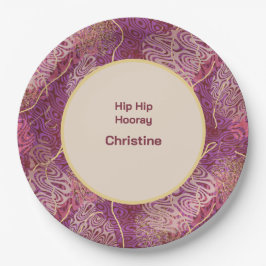 Adult Birthday Silhouette Stencil Art Pattern Pappteller