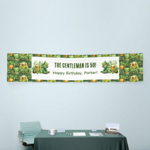 Adult Birthday St Patrick's Day Personalisiert Banner