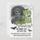 Adult Boo Y'all Skeleton Mummy Halloween-Party Einladung (Vorderseite)