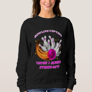 Adult Bowling Captain Rollin' Bowlers streiken Sweatshirt