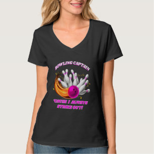Adult Bowling Captain Rollin' Bowlers streiken T-Shirt