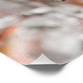 Adult Cedar Waxwing auf Schnee, Fotodruck (Ecke)