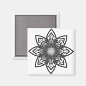 Adult Coloring: Mandala Magnet (Vorderseite/Rückseite)
