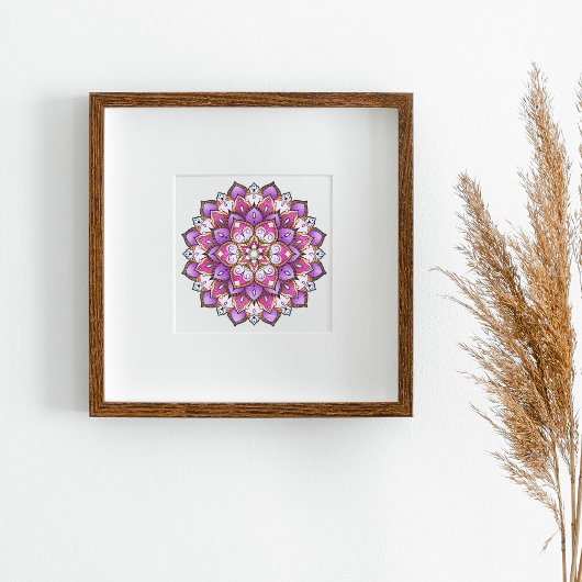 Adult Coloring Mandala Poster