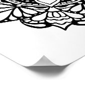 Adult Coloring Mandala Poster (Ecke)