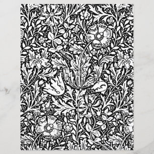 Adult Coloring Page, William Morris Compton Floral