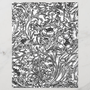 Adult Coloring Page - William Morris Floral