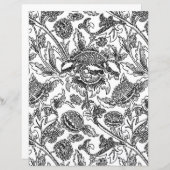 Adult Coloring Page, William Morris Sonnenblumen (Vorne/Hinten)