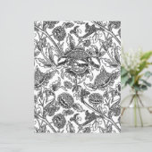 Adult Coloring Page, William Morris Sonnenblumen (Stehend Vorderseite)