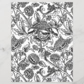 Adult Coloring Page, William Morris Sonnenblumen (Vorderseite)