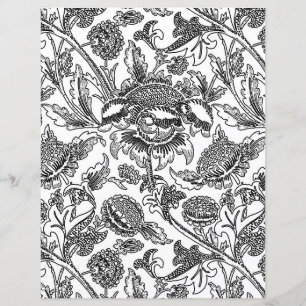 Adult Coloring Page, William Morris Sonnenblumen