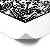 Adult Coloring Poster Morris Indianermuster (Ecke)