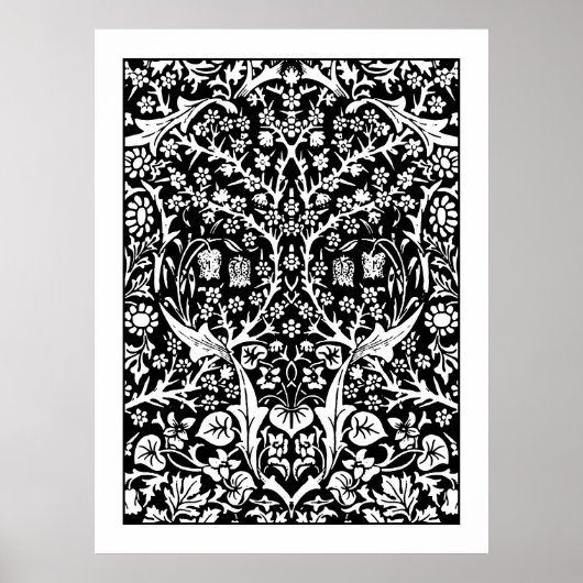 Adult Coloring Poster - William Morris Blackthorn (Vorne)