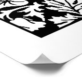 Adult Coloring Poster - William Morris Blackthorn (Ecke)