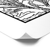 Adult Coloring Poster William Morris Iris Pattern (Ecke)