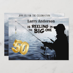 Adult Fisherman Milestone 50 Geburtstag der große Einladung