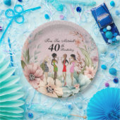 Adult Girls Spring Floral Geburtstagsparty Pappteller (Party)