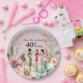 Adult Girls Spring Floral Geburtstagsparty Pappteller (Party)