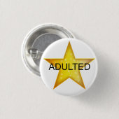 Adult God Star - Erwachsene Button (Vorne & Hinten)