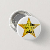 Adult Gold Star Button (Vorne & Hinten)
