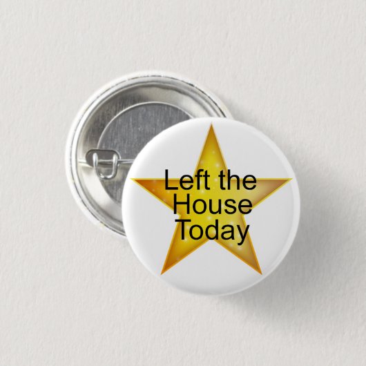 Adult Gold Star Button (Vorne & Hinten)