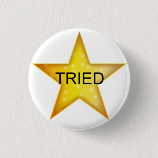 Adult Gold Star - getestet Button (Vorderseite)
