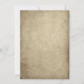 Adult Halloween Bash Vintag Gothic Skull Einladung (Rückseite)