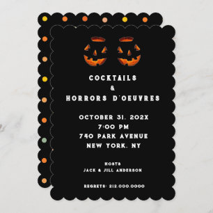 Adult Halloween Cocktail Party Einladung