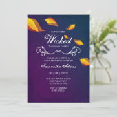 Adult Halloween Einladungen Kostüm Party Lila (Stehend Vorderseite)