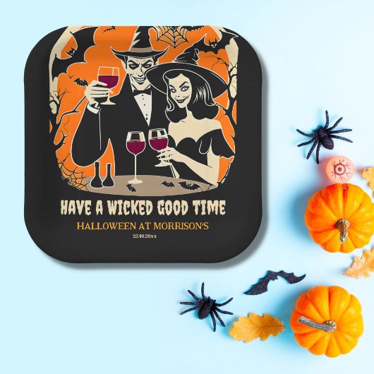 Adult Halloween gute Zeit Party Geschirr. Pappteller