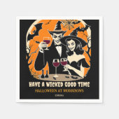 Adult Halloween gute Zeit Party Geschirr. Serviette (Vorderseite)