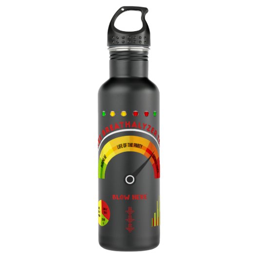 Adult Halloween Kostüm Atalyzer Herren hallowee Edelstahlflasche (Vorderseite)