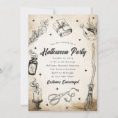 Adult Halloween Kostüm Party Einladung (Vorderseite)