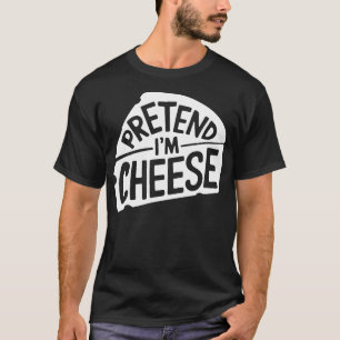 Adult Halloween Kostüme geben vor, ich sei Käse T-Shirt