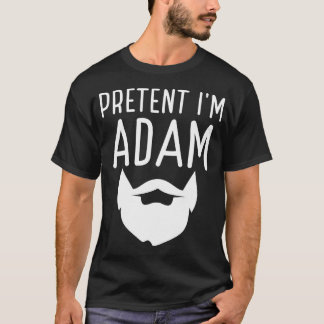 Adult Halloween Kostüme tun so, als wäre ich Adam T-Shirt