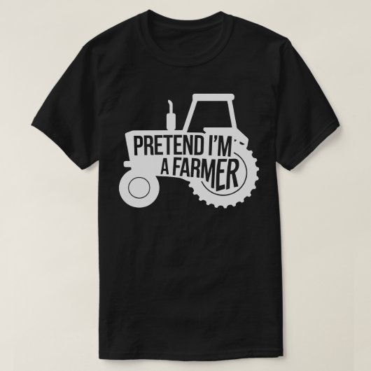 Adult Halloween Kostüme tun so, als wäre ich Bauer T-Shirt (Design vorne)