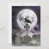 Adult Halloween Masquerade Party Einladung (Rückseite)