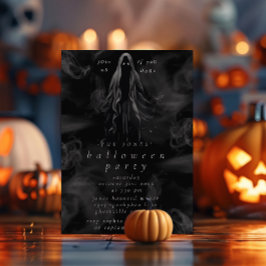 Adult Halloween-Party Gothic Ghost Spooky Black Einladung