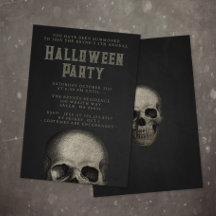 Adult Halloween Party Skull Black