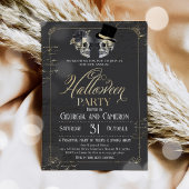 Adult Halloween Party Vintage Gothic Skull Einladung