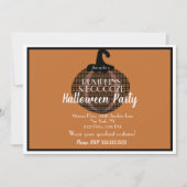 Adult Halloween Pumpkin Vintages Party Einladung (Vorderseite)