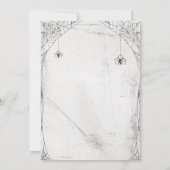 Adult Halloween Skull Party Vintage Einladung (Rückseite)