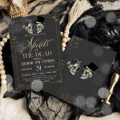 Adult Halloween Soirée Vintage Gothic Skull Einladung